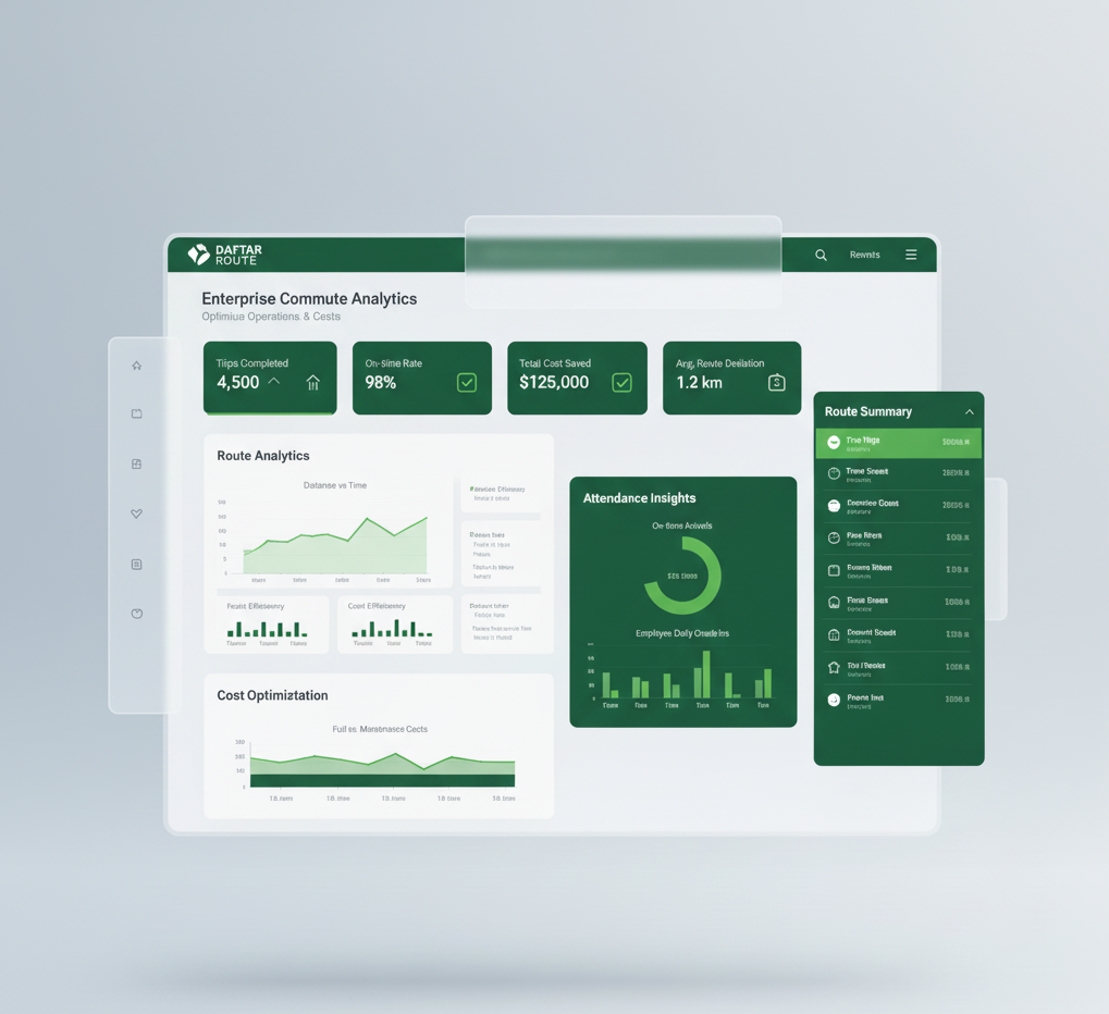 Daftar Route App Screen